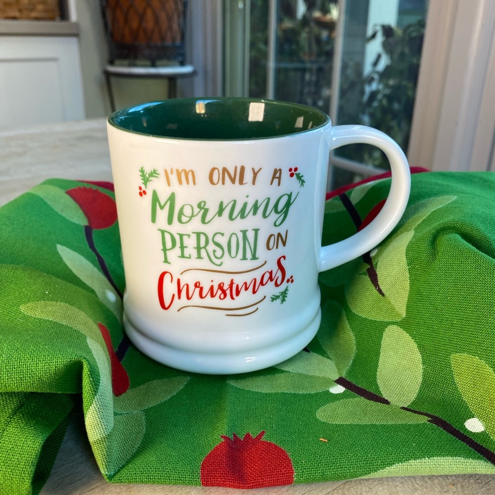 Threshold ‘I’m only a morning person on Christmas’ Stoneware Mug